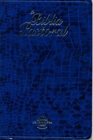 RV60 Biblia Pastoral. Letra Grande Azul. Canto dorado