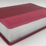 RV60 Biblia de Estudio Holman, fucsia y rosado con filigrana símil piel – imagen 2