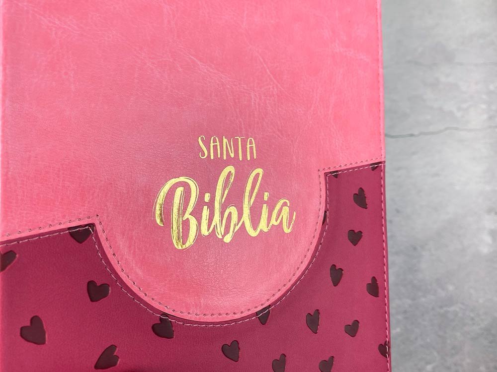 Biblia RVR 2020 Rosa Rosa Corazones 3 Biblia RVR 2020 Rosa Rosa Corazones - Image 3