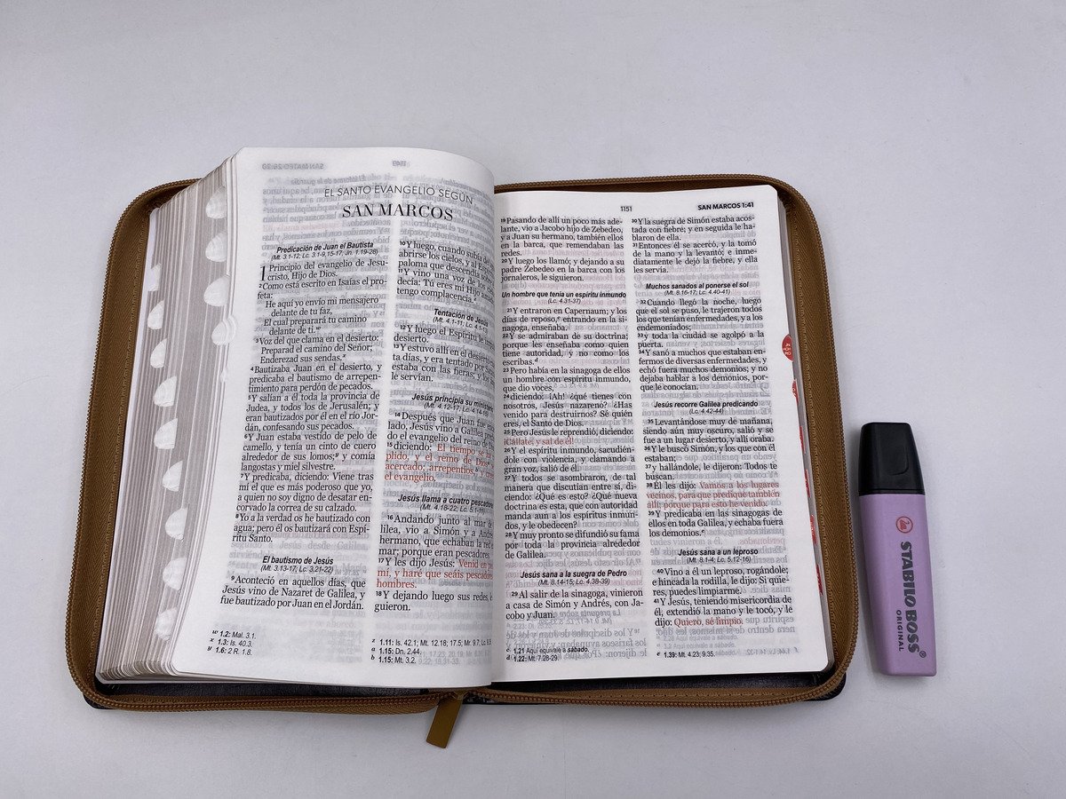 Biblia RVR60 LG Tamaño Manual Símil Piel Duotono con Índice 3 Biblia RVR60 LG Tamaño Manual Símil Piel Duotono con Índice - Image 3