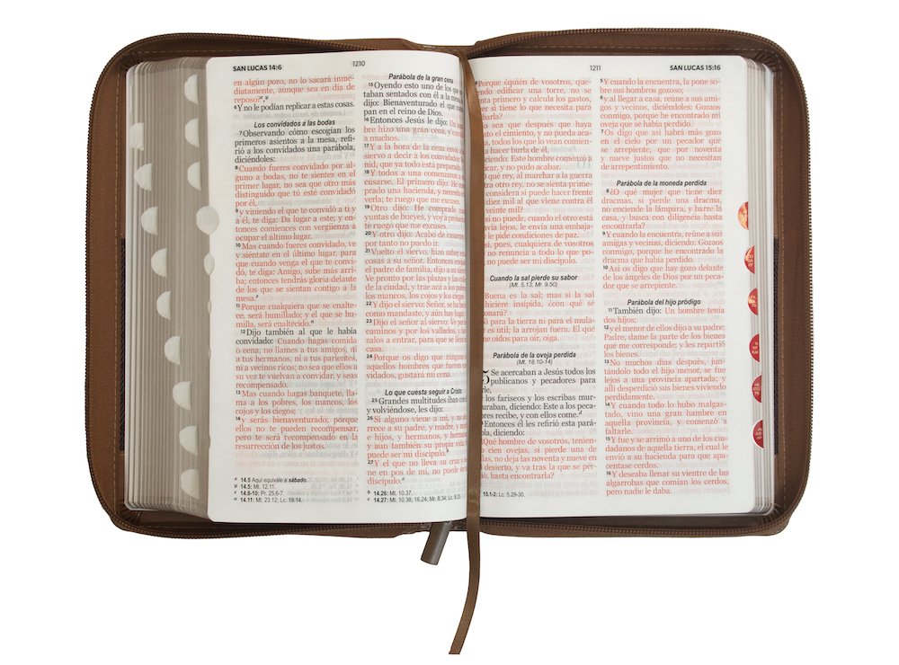 Biblia RVR60 LG Tamaño Manual Símil Piel Duotono con Índice 4 Biblia RVR60 LG Tamaño Manual Símil Piel Duotono con Índice - Image 4