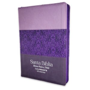 Biblia Letra Gigante 15 puntos RV1960 Lila  Negro