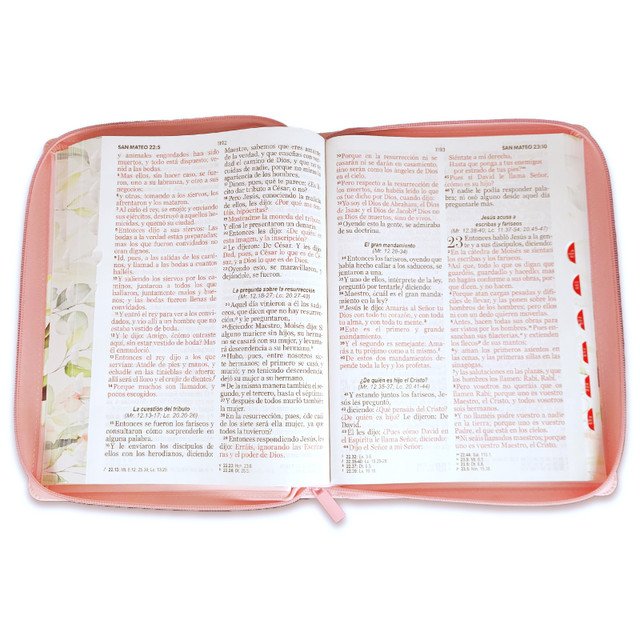 Biblia Letra Gigante 15 puntos RV1960 Rosado Floral 3 Biblia Letra Gigante 15 puntos RV1960 Rosado Floral - Image 3