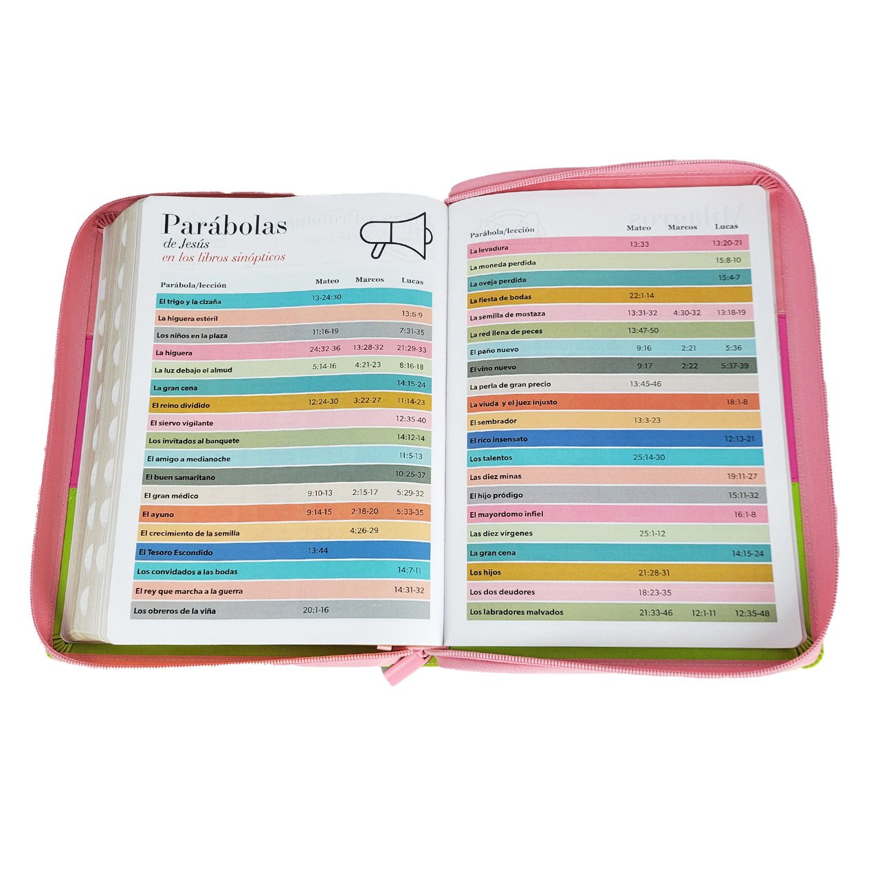 Biblia Letra Gigante 15 puntos RV1960 Tricolor Rosa/Fucsia/Lima 2 Biblia Letra Gigante 15 puntos RV1960 Tricolor Rosa/Fucsia/Lima - Image 2