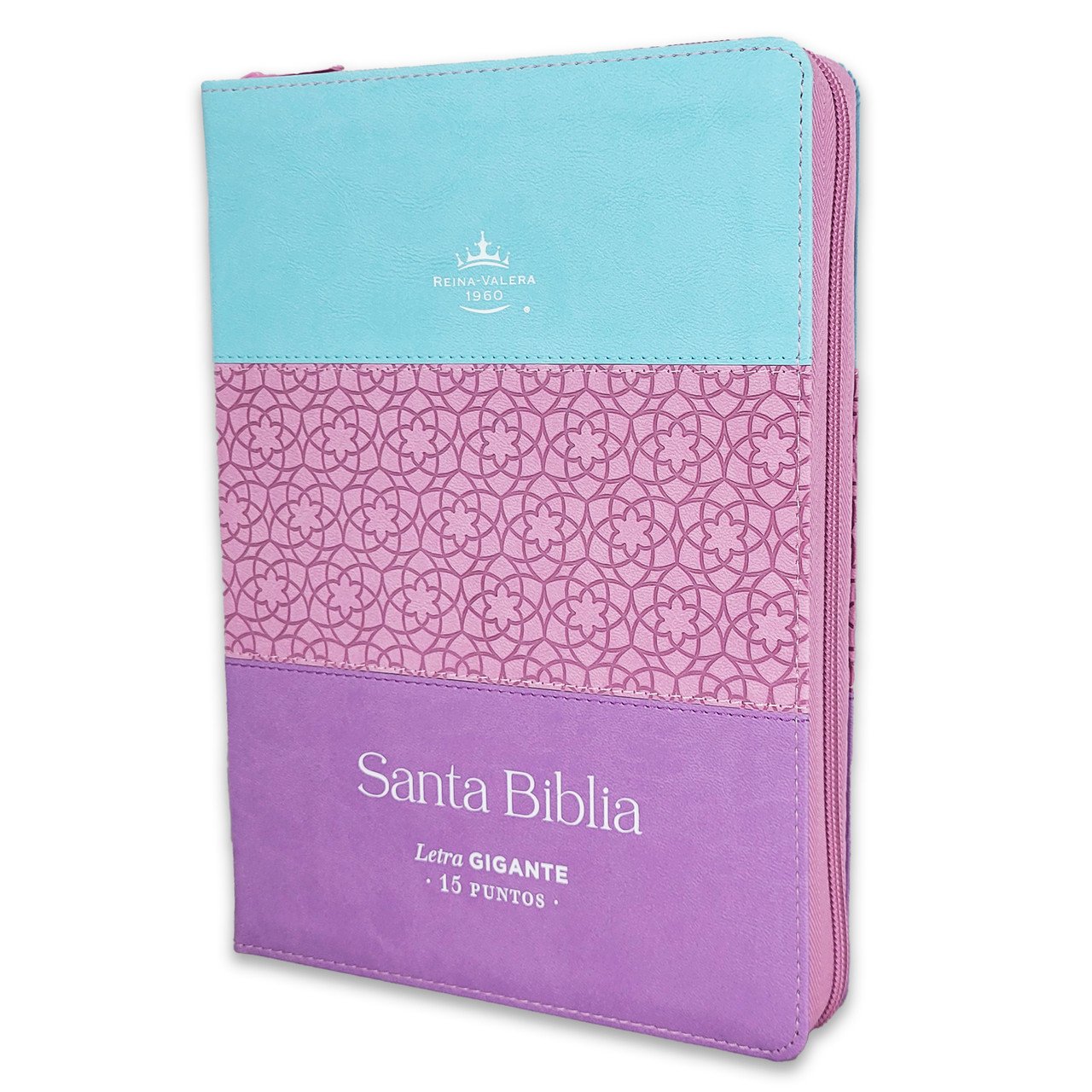Biblia Letra Gigante 15 puntos RV1960 Tricolor Azul/Rosa/Lila 1 Biblia Letra Gigante 15 puntos RV1960 Tricolor Azul/Rosa/Lila