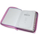 Biblia RVR 1960 Letra Gigante Tricolor Azul Rosa Lila – imagen 4