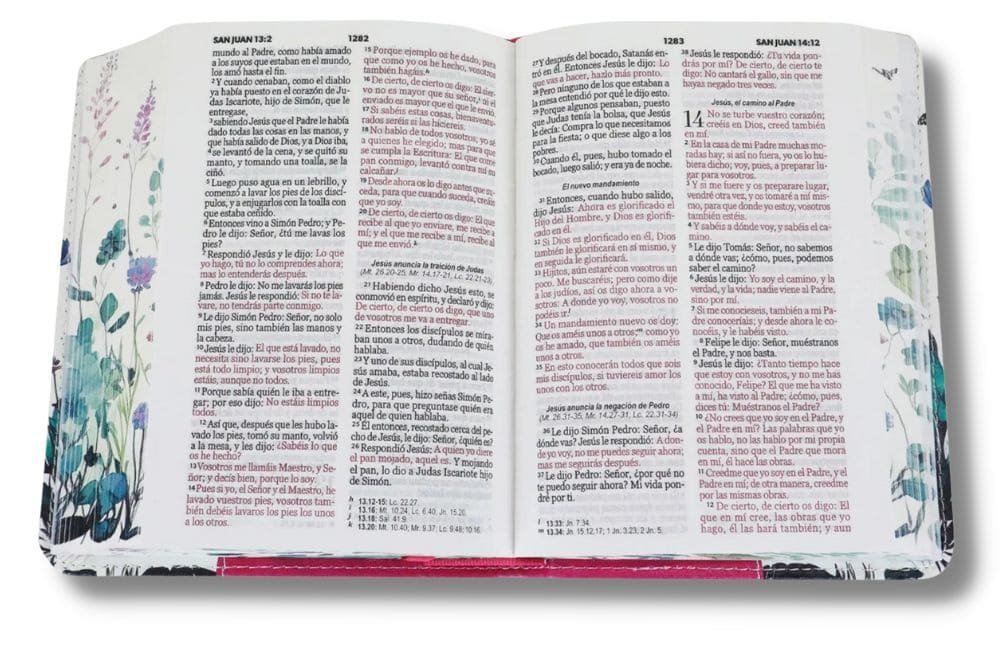 Biblia RVR 1960 Bolsillo Lila Símil Piel 2 Biblia RVR 1960 Bolsillo Lila Símil Piel - Image 2