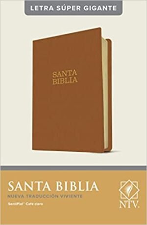 Biblia/NTV/Letra Super Gigante/Imitacion Piel/Cafe Claro/Indice