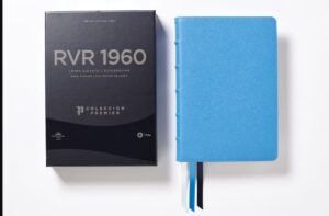 Biblia Reina Valera 1960 Colección Premier Azul Letra Gigante
