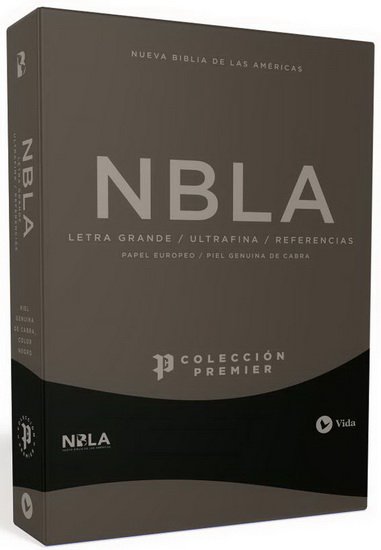Biblia NBLA Letra Grande Azul Marino Piel Ultrafina Coleccion Premiere 6 NBLA Biblia Ultrafina Negro, Letra Grande, Colección Premier