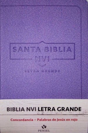 Biblia NVI 060 LG cuero Italiano Violeta