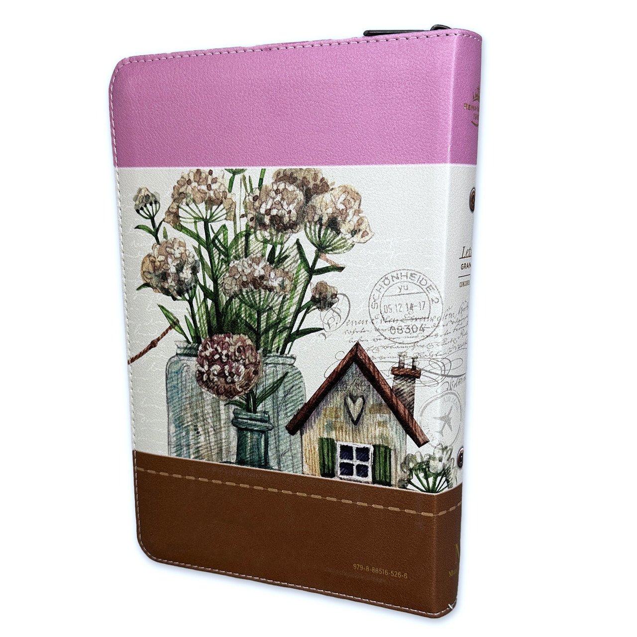 Biblia RVR60 Tricolor Fantasia Rosa/Cafe 2 Biblia RVR60 Tricolor Fantasia Rosa/Cafe - Image 2