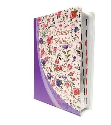 Biblia Reina Valera/Tamaño mediano/Flores 1 Biblia Reina Valera/Tamaño mediano/Flores