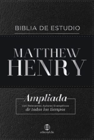 Biblia de estudio Matthew Henry RVR piel negra