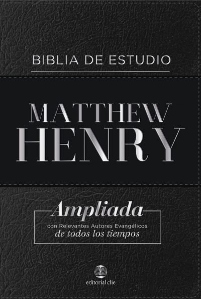 Biblia de estudio Matthew Henry RVR piel negra 1 Biblia de estudio Matthew Henry RVR piel negra