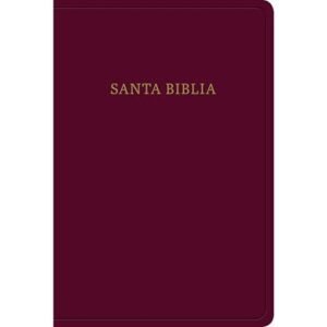 Biblia RVR 1960 Letra Grande Tamaño Manual Borgona Imitación Piel