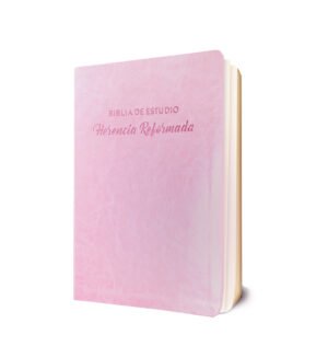 Biblia de Estudio Herencia Reformada Simil piel (Rosado)