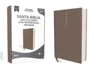 Biblia NBLA/Letra Grande/Tapa Dura/Tela Gris