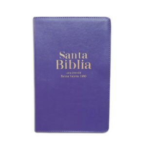 Biblia RVR1960 Manual Letra Grande / Imitación Piel Lila