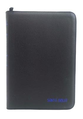 Biblia / RVR056cZTILGa/ Negro Indice Canto Plateado