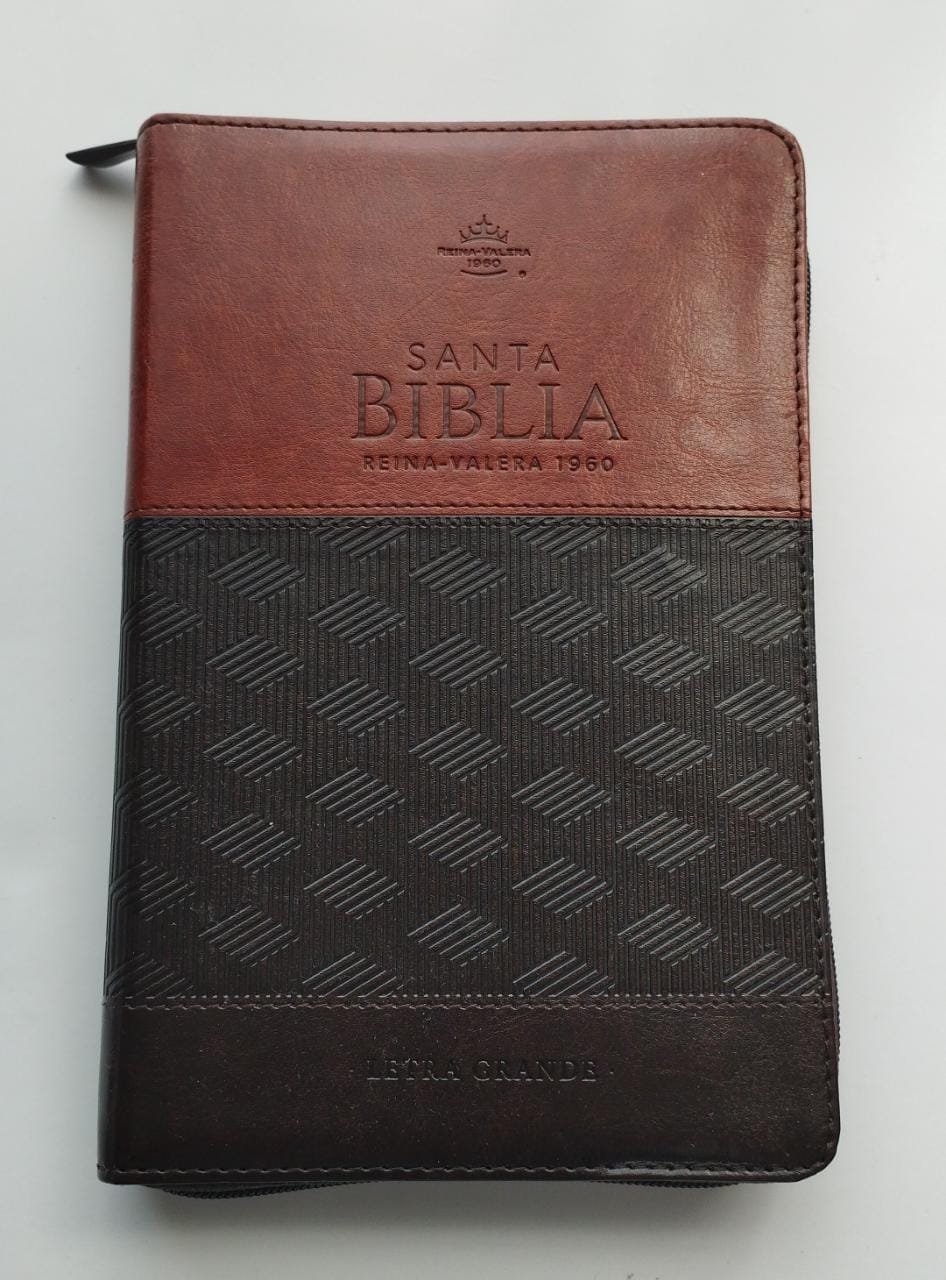 Biblia RV60 PU Café Con Cierre Y Canto Dorado 1 Biblia RV60 PU Café Con Cierre Y Canto Dorado