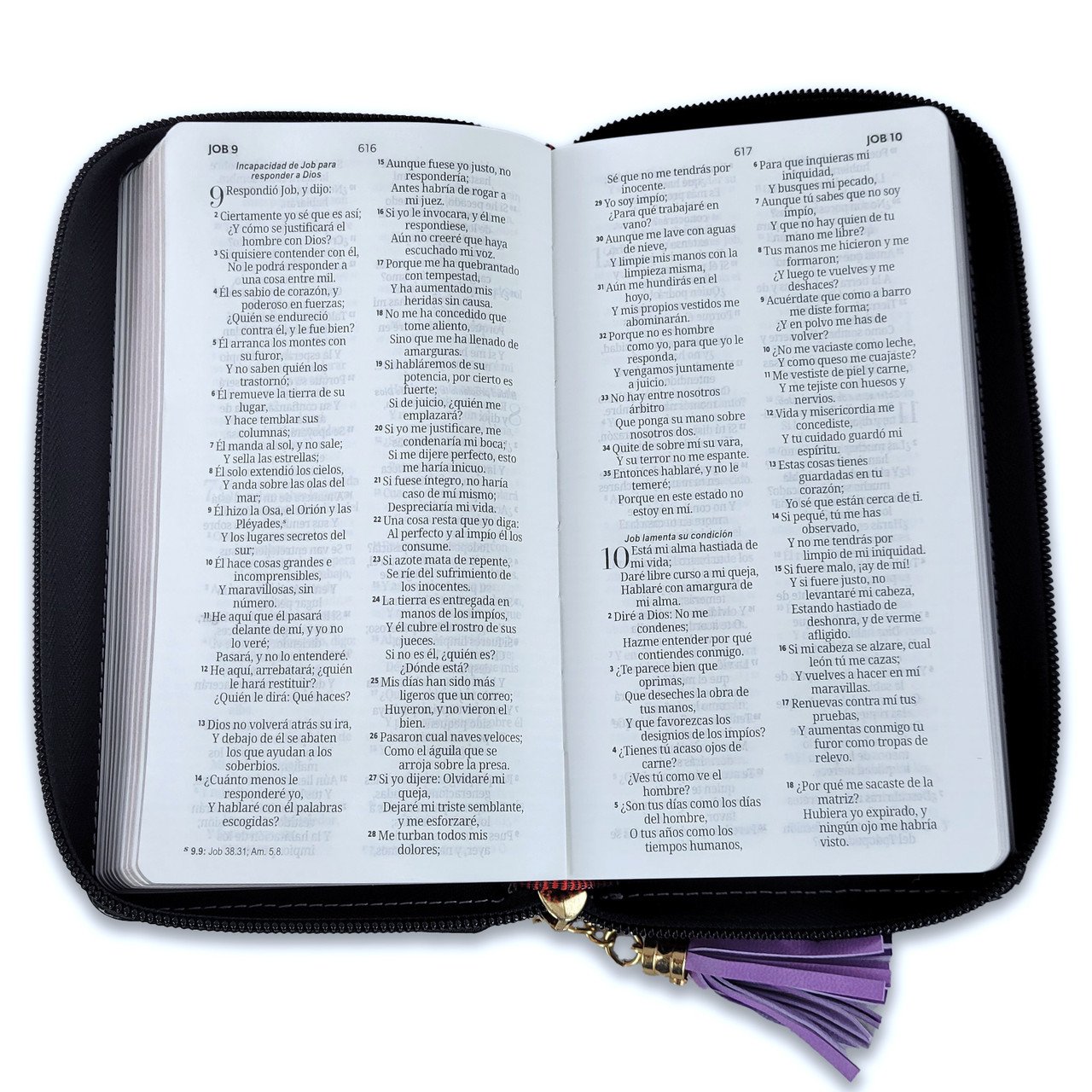 Biblia RVR6015CZTI/ Chequera Lila-Negro/ Cierre 3 Biblia RVR6015CZTI/ Chequera Lila-Negro/ Cierre - Image 3