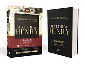 Biblia De Estudio Matthew Henry/RVR60/Cuero Suave/Negro