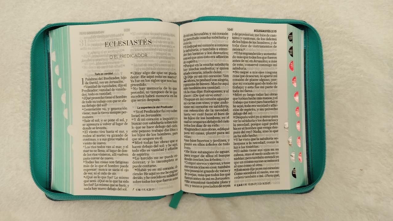 Biblia Reina Valera 1960 LG Tapa Tela Jean 4 Biblia Reina Valera 1960 LG Tapa Tela Jean - Image 4