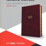 Biblia RVR1960/ Tamaño Manual Letra Grande 2023/ Cafe Indice Piel Fab. – imagen 2