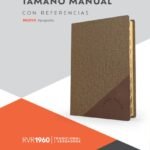 Biblia RVR1960/ Tamaño Manual Letra Grande 2023/ Cafe Duo Tono Indice Semi Piel – imagen 3