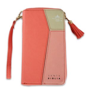 Biblia RVR60 Chequera Coral-Beige