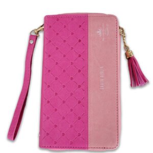 Biblia RVR60 Chequera Fucsia-Rosa Cierre