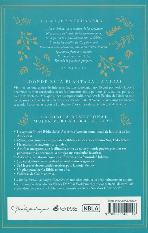 NBLA Biblia Devocional Mujer Verdadera Tapa dura 6 NBLA Biblia Devocional Mujer Verdadera Tapa dura - Image 6
