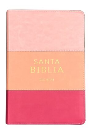 Biblia RVR 2020 Letra Grande Imitación Piel Rosado