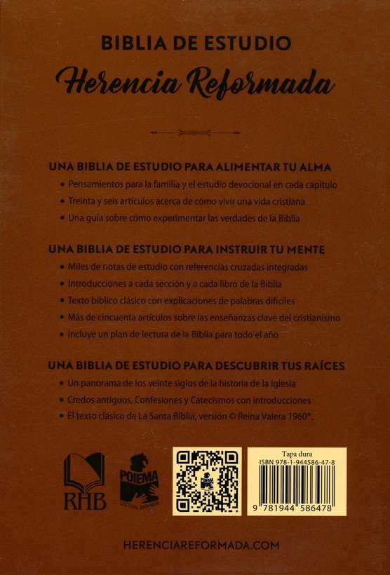 Biblia de Estudio Herencia Reformada Tapa dura 6 Biblia de Estudio Herencia Reformada Tapa dura - Image 6