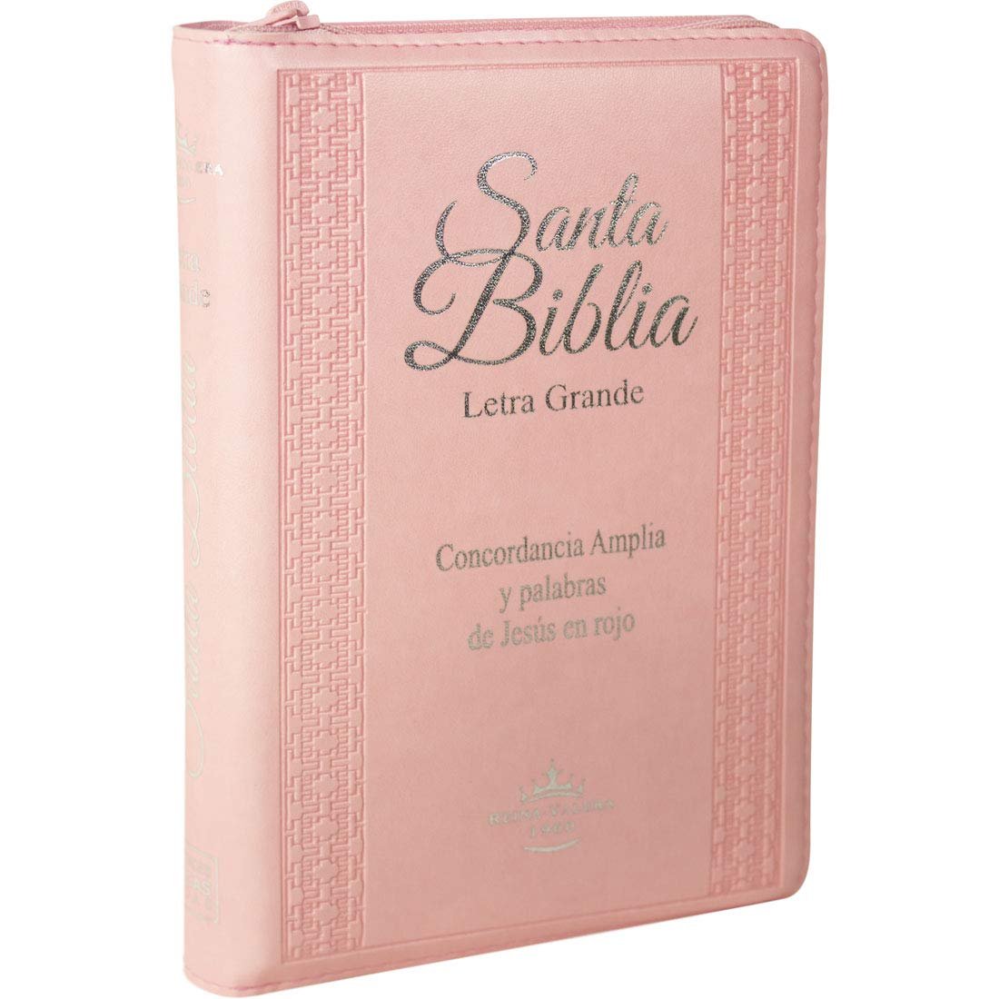 Biblia RVR60 LG imitación cuero rosa con índice 1 Biblia RVR60 LG imitación cuero rosa con índice