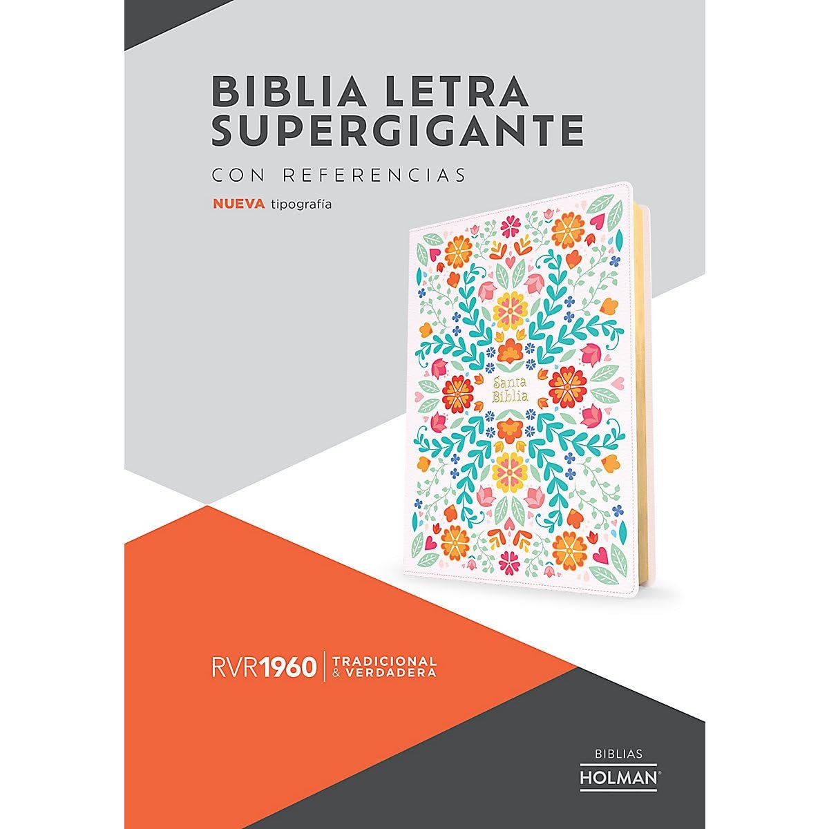 Biblia RVR60 Floreada Letra Súper Gigante 2 Biblia RVR60 Floreada Letra Súper Gigante - Image 2