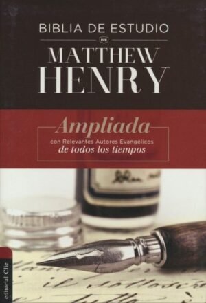 Biblia de estudio Matthew Henry Reina Valera Revisada Tapa Dura