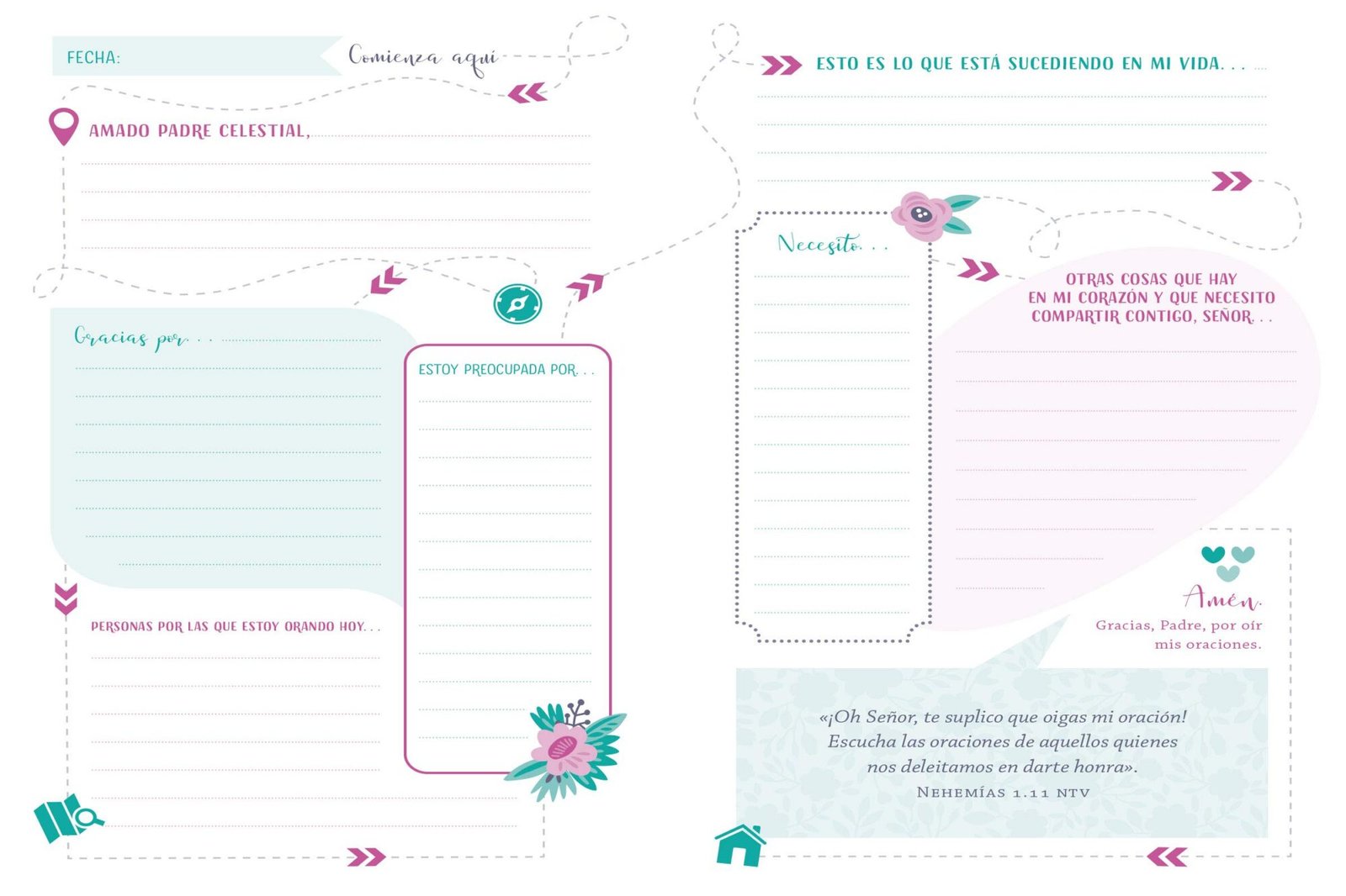 Diario- Mapa de oración para Mujeres 3 Diario- Mapa de oración para Mujeres - Image 3