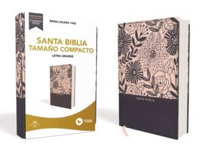 Biblia RVR60 Compacta Letra Grande Azul Floral