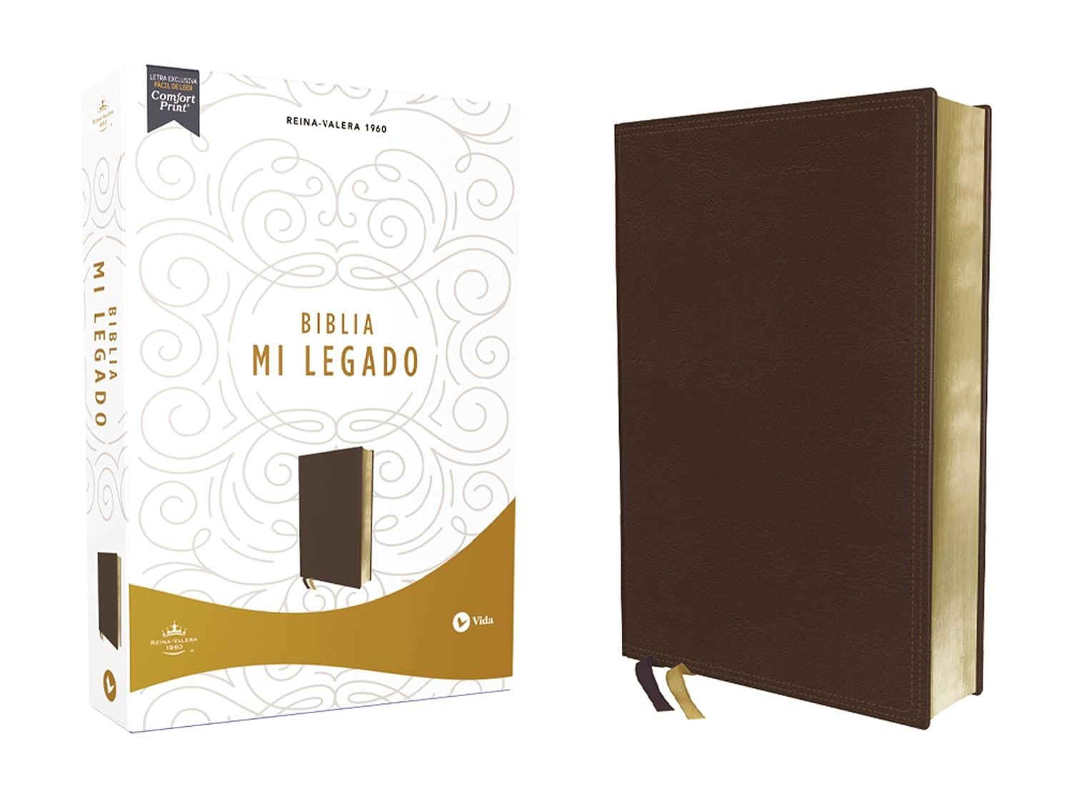 Biblia RVR 1960 Mi Legado Piel Café una Columna Interior a Dos Colores 1 Biblia RVR60 Mi Legado Café una Columna