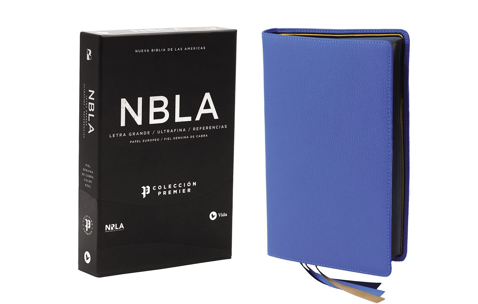 Biblia NBLA Letra Grande Azul Marino Piel Ultrafina Coleccion Premiere 10 Biblia NBLA Letra Grande Azul Marino Piel Ultrafina Coleccion Premiere - Image 10