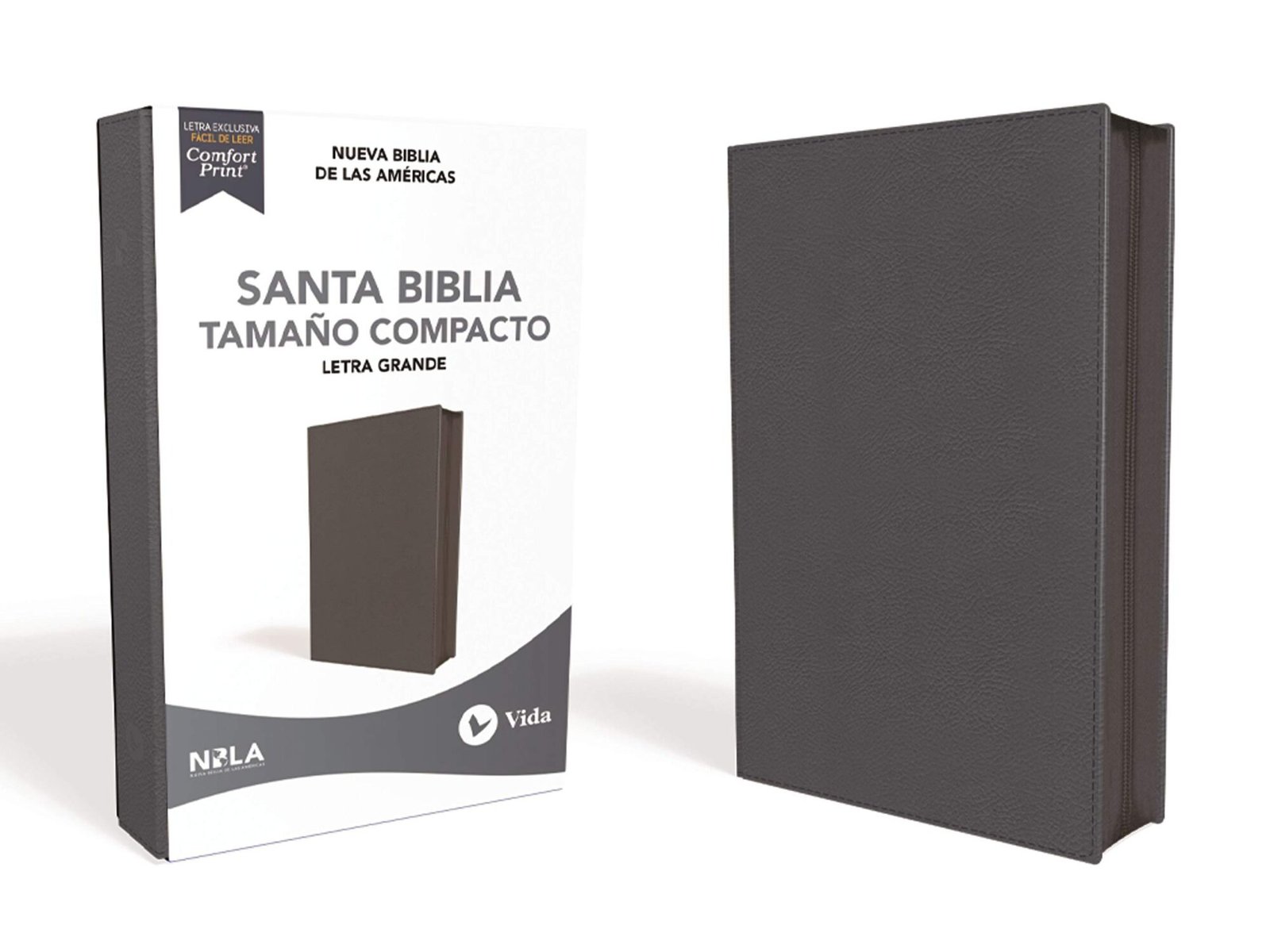 Biblia NBLA Letra Grande Compacta. Piel Fabricada Azul Marino con Cierre 3 Biblia NBLA Letra Grande Compacta. Piel Fabricada Azul Marino con Cierre - Image 3
