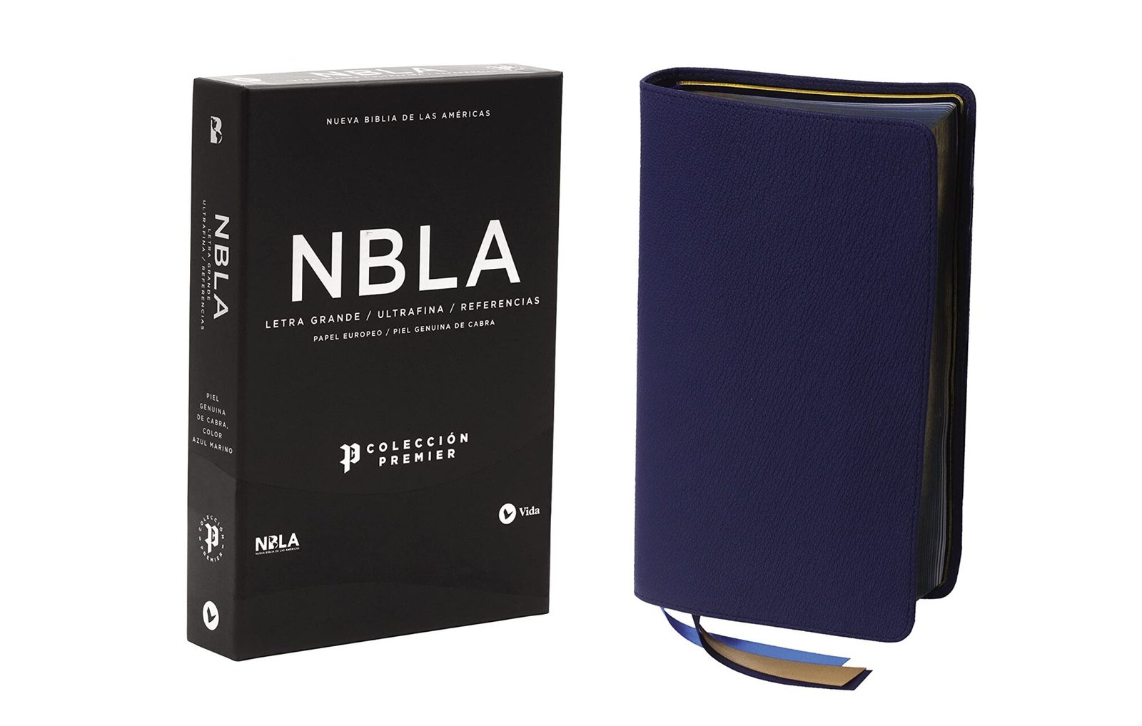Biblia NBLA Letra Grande Azul Marino Piel Ultrafina Coleccion Premiere 12 Biblia NBLA Letra Grande Azul Marino Piel Ultrafina Coleccion Premiere - Image 12