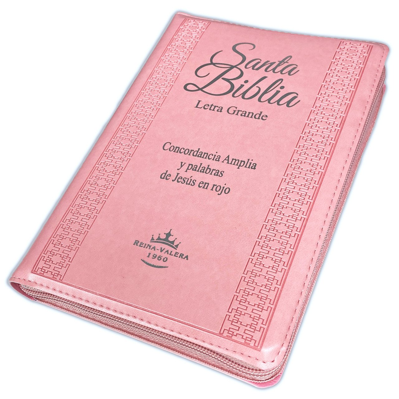 Biblia RVR60 LG imitación cuero rosa con índice 4 Biblia RVR60 LG imitación cuero rosa con índice - Image 4