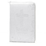Biblia RVR 1960 Jesús para Todos Letra Grande Tamaño Manual Marfil Símil Piel con Índice y Cierre