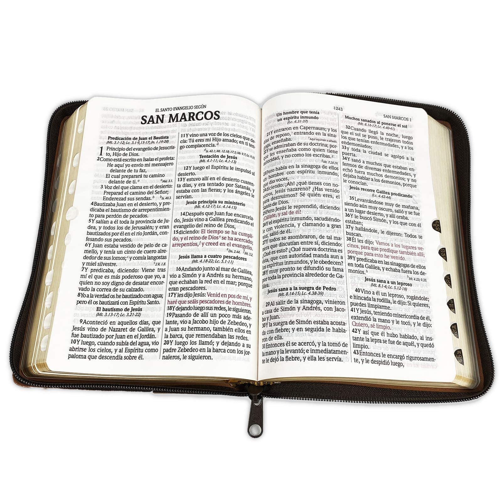 Biblia RVR60 LG Imitación Cuero Cierre Índice 3 Biblia RVR60 LG Imitación Cuero Cierre Índice - Image 3