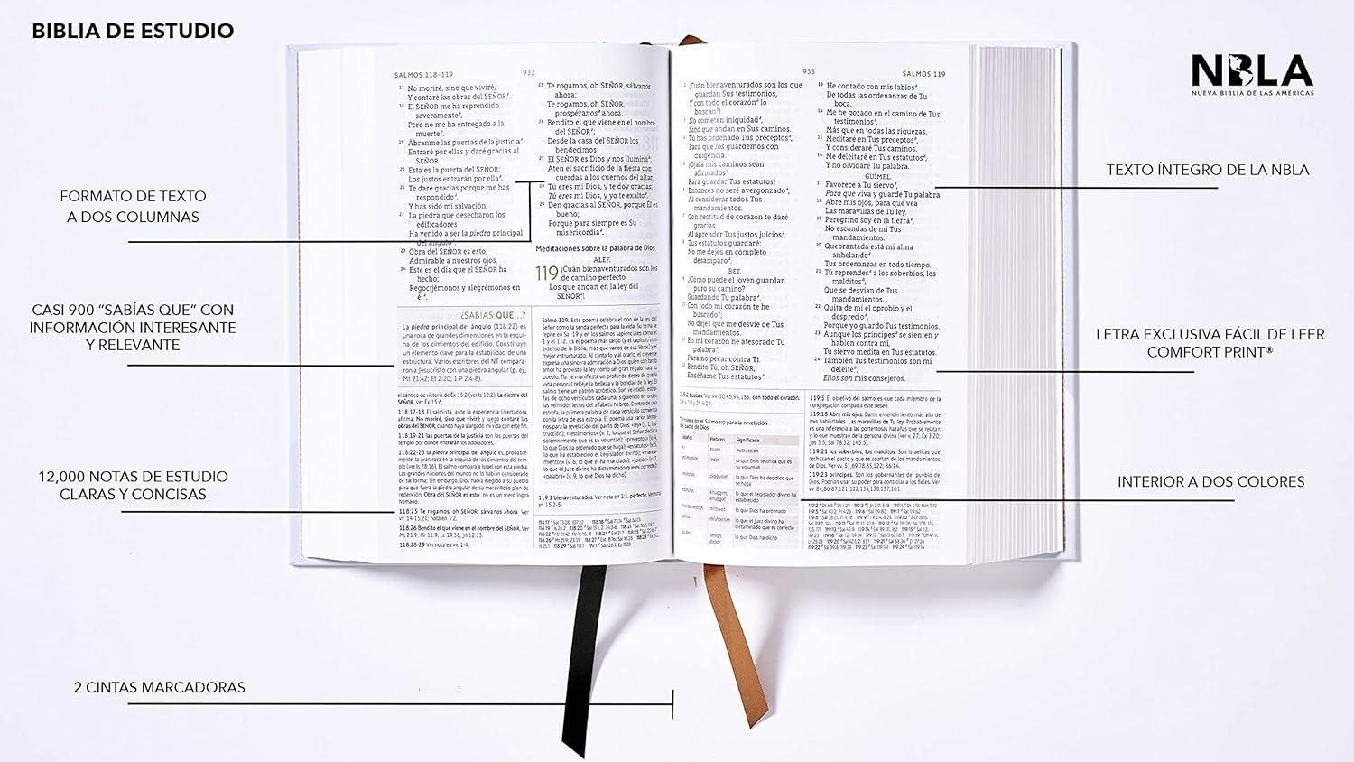 Biblia De Estudio NBLA Tapa Dura 2 Biblia De Estudio NBLA Tapa Dura - Image 2