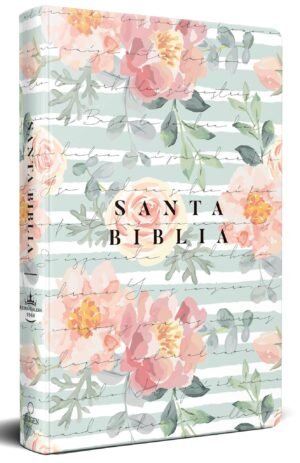 Biblia RVR60 LG Tamaño Manual Tapa Dura rosas rosadas