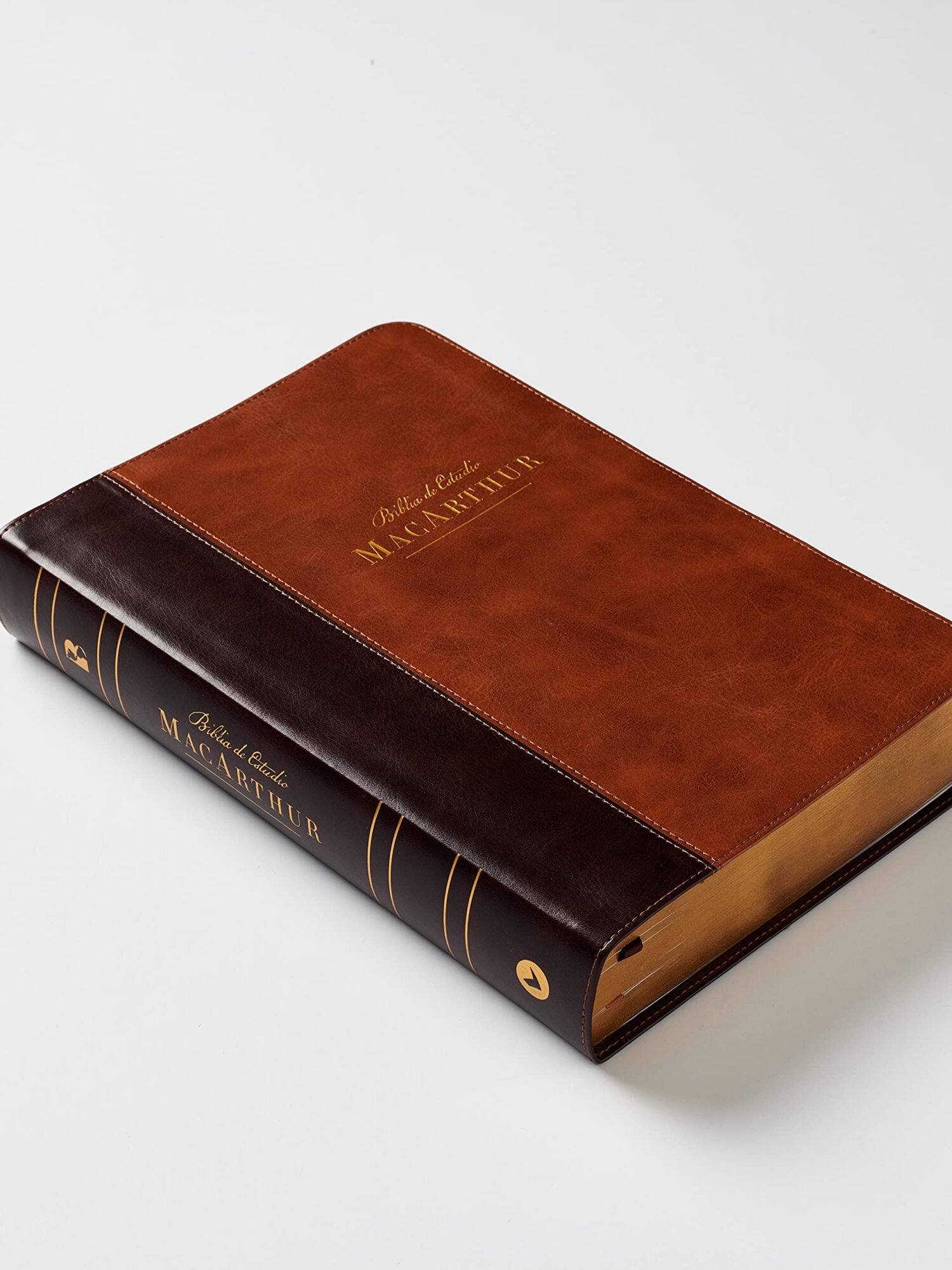 Biblia NBLA de Estudio MacArthur Leathersoft Interior a dos colores Café 2 Biblia NBLA de Estudio MacArthur Leathersoft Interior a dos colores Café - Image 2